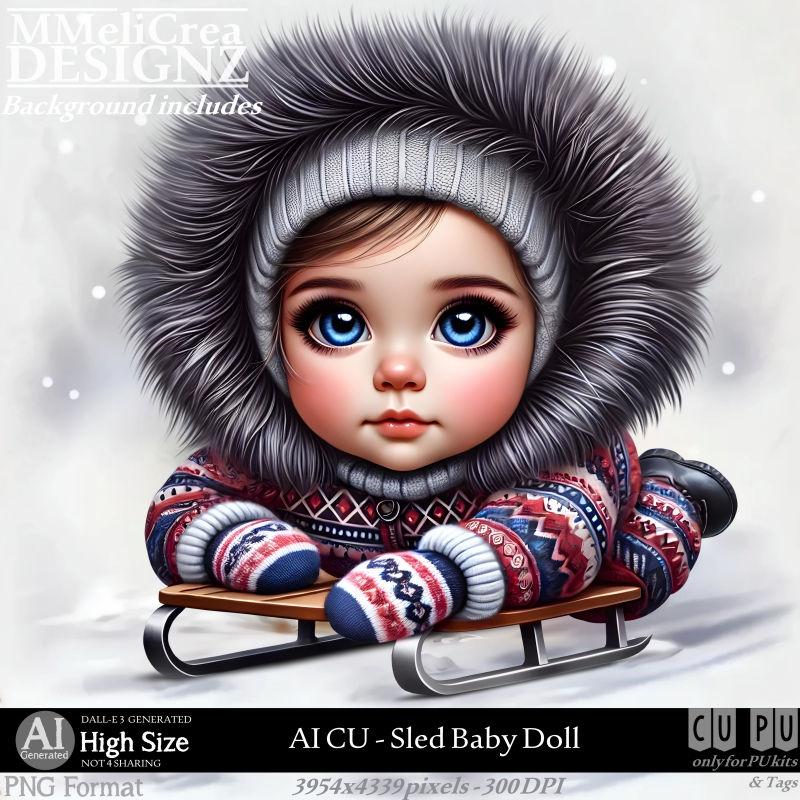 (image for) AI - CU Sled Baby Doll (CU4PU/PNG)